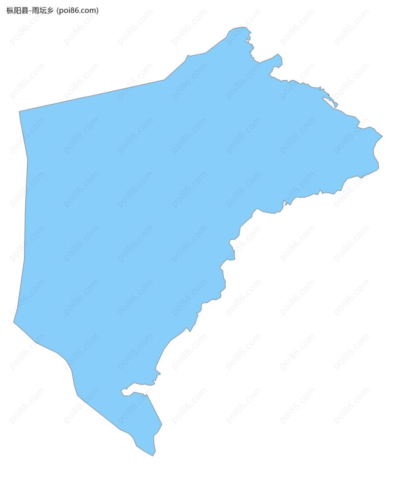 雨坛乡边界地图