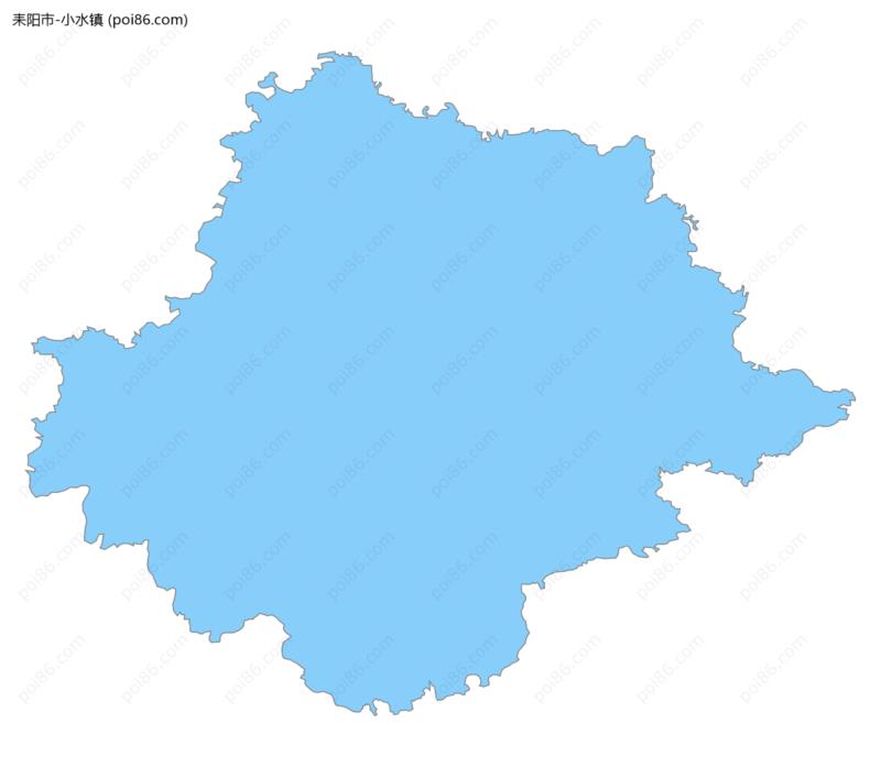 小水镇边界地图
