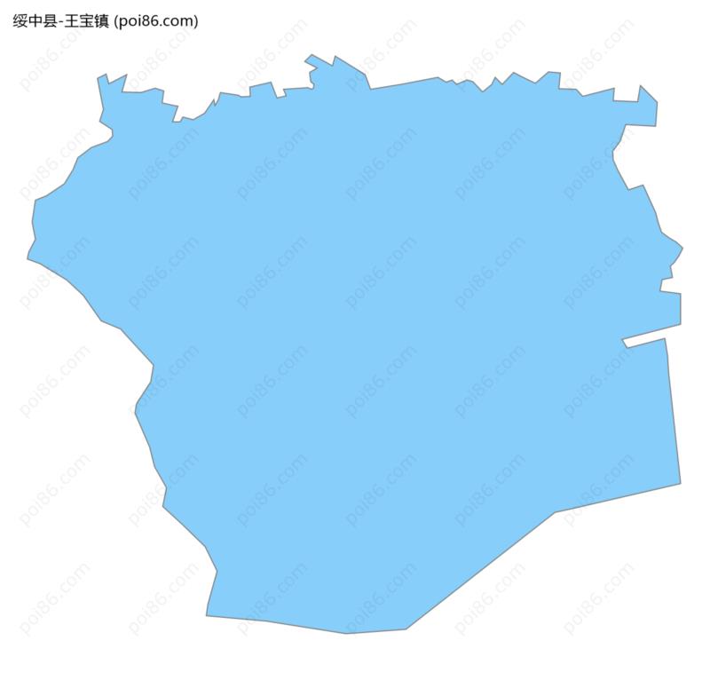 王宝镇边界地图