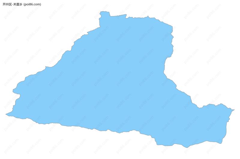 关面乡边界地图