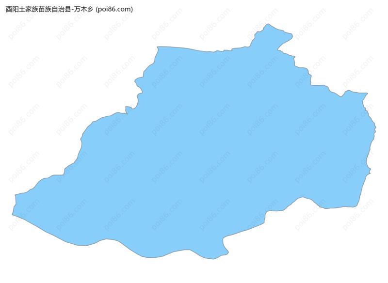 万木乡边界地图