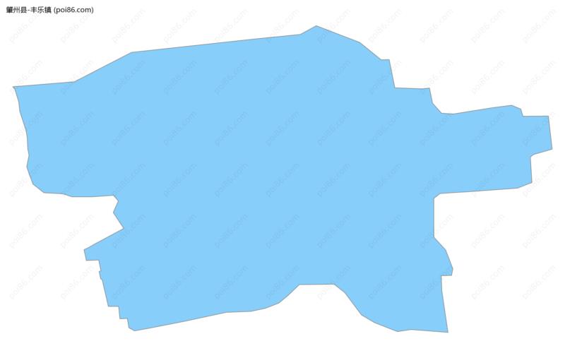 丰乐镇边界地图