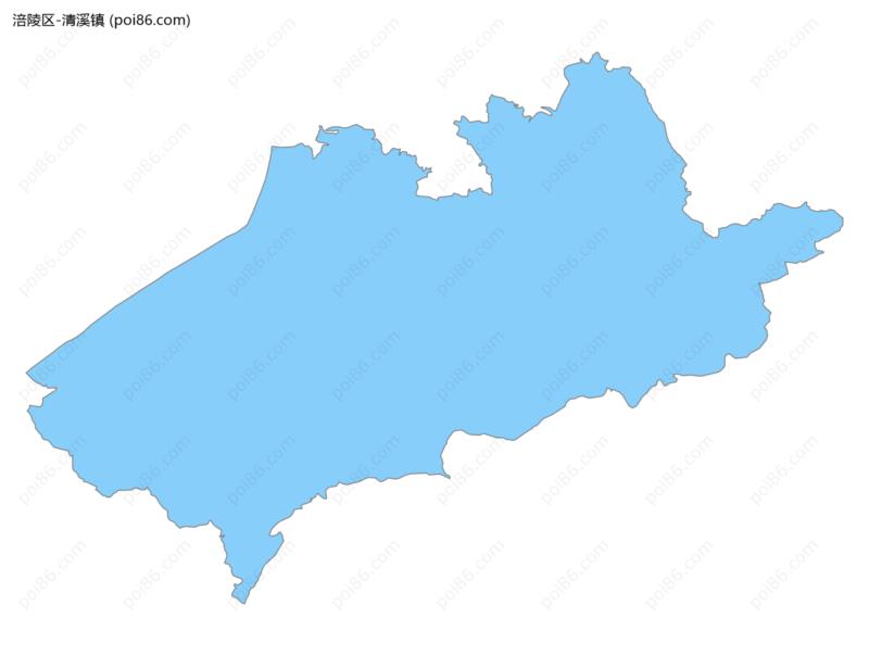 清溪镇边界地图