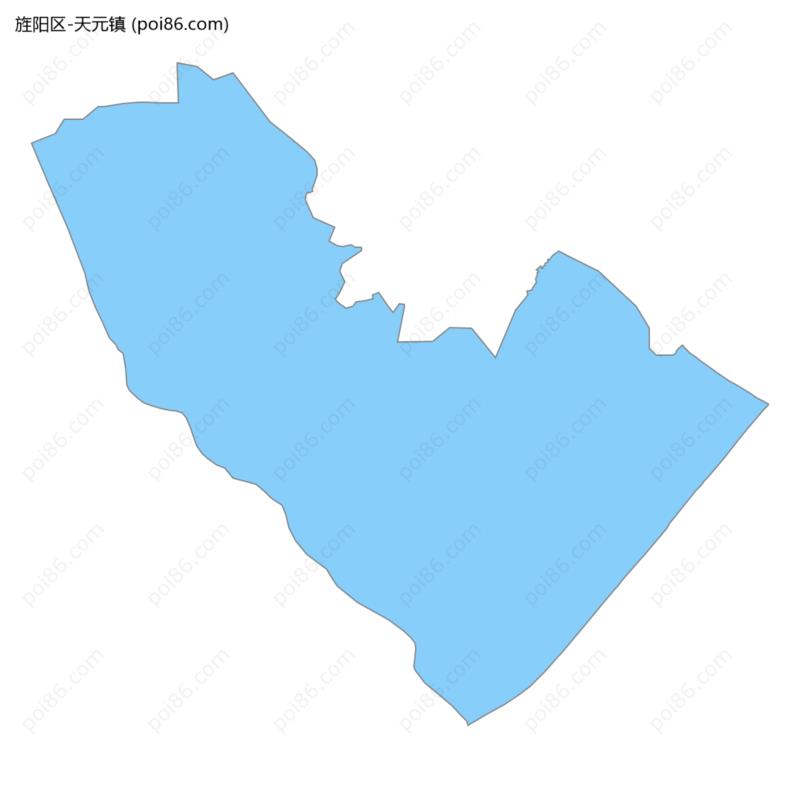 天元镇边界地图