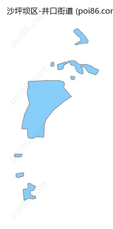 井口街道边界地图