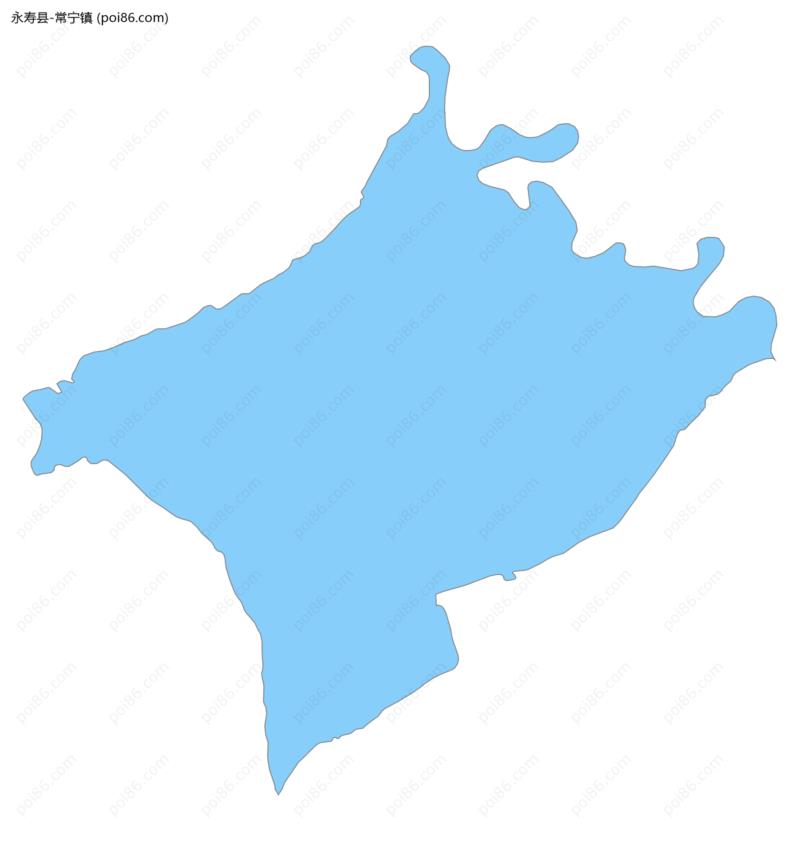 常宁镇边界地图