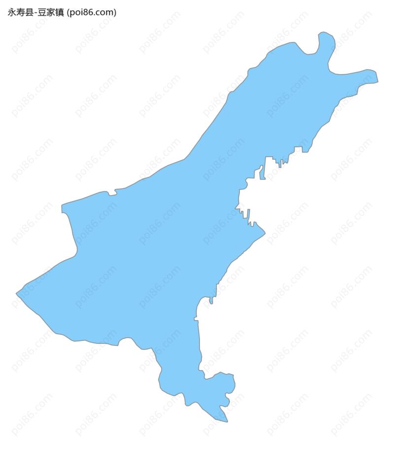 豆家镇边界地图