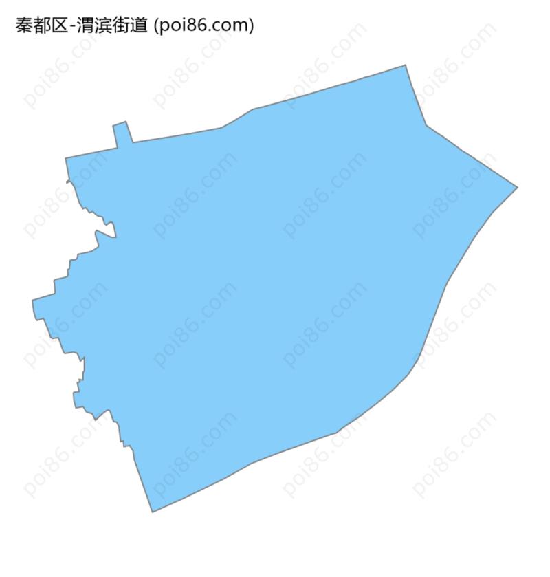 渭滨街道边界地图