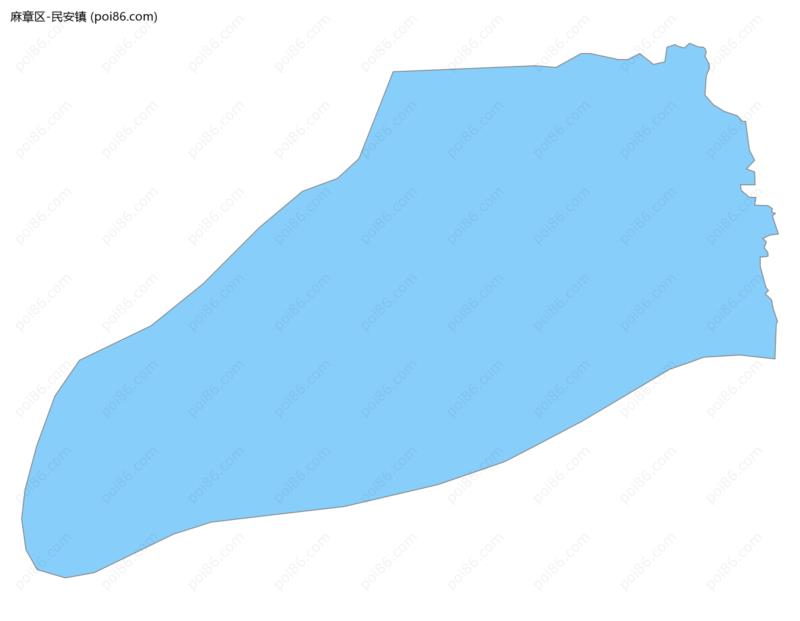 民安镇边界地图