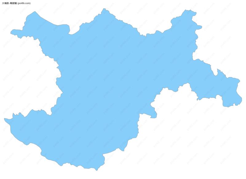 高陂镇边界地图