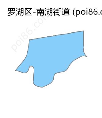 南湖街道边界地图