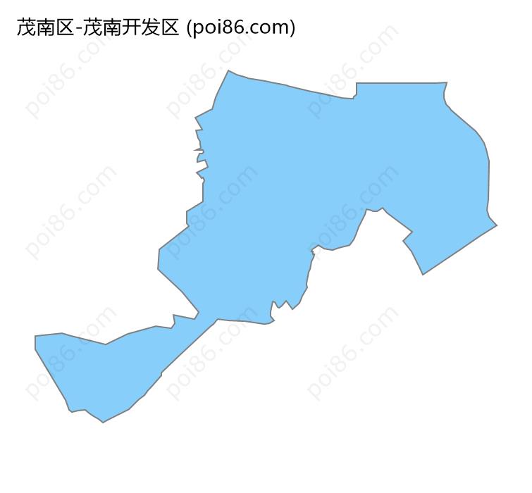 茂南区乡镇划分地图图片