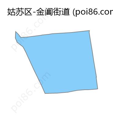 金阊街道边界地图