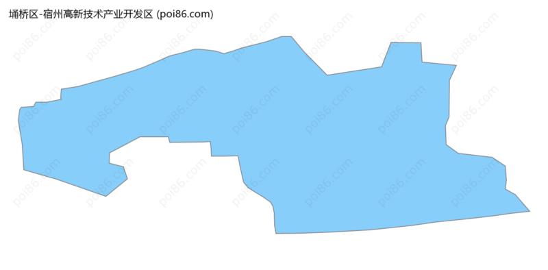 宿州高新技术产业开发区边界地图