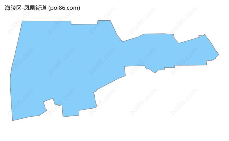凤凰街道边界地图