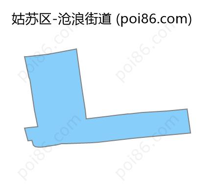 沧浪街道边界地图