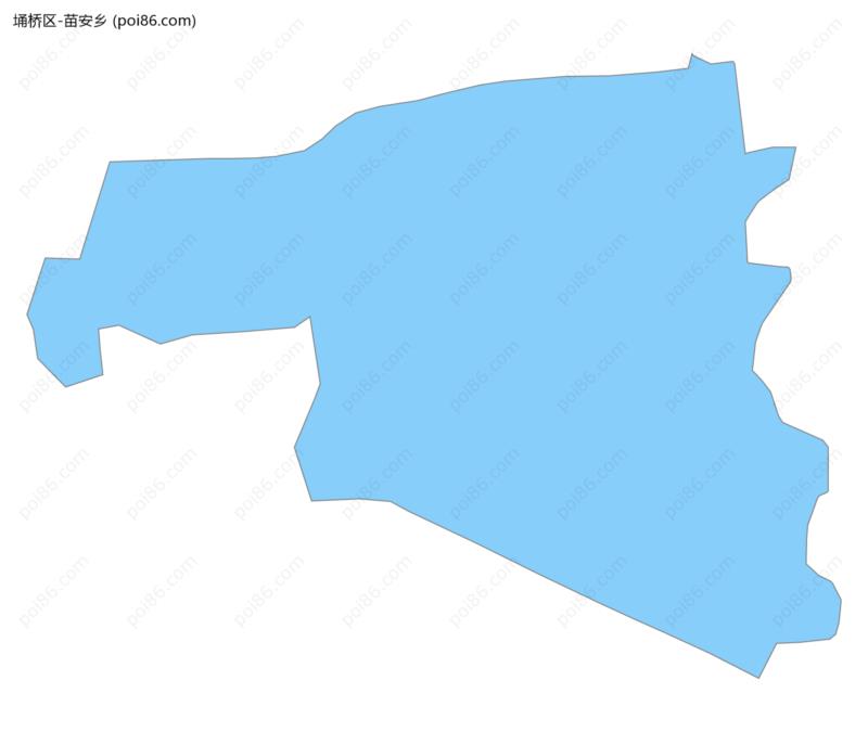 苗安乡边界地图