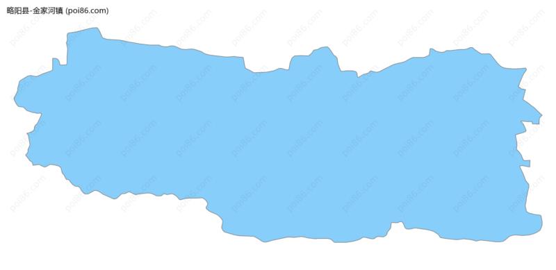 金家河镇边界地图