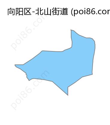 北山街道边界地图