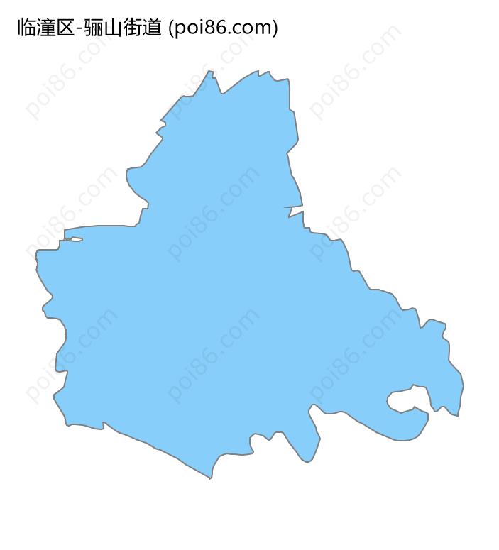 骊山街道边界地图