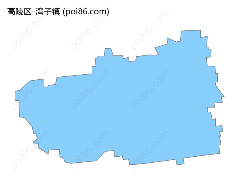 湾子镇边界地图