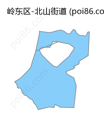 北山街道边界地图