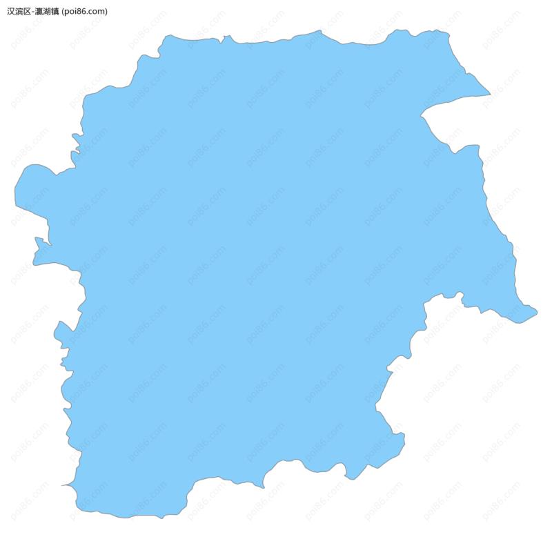 瀛湖镇边界地图