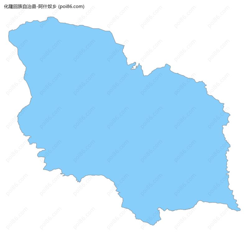 阿什奴乡边界地图