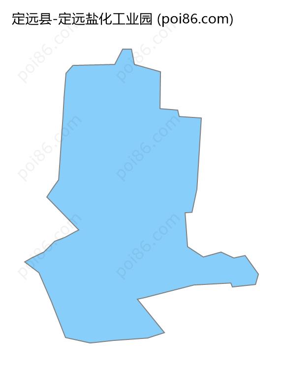 定远盐化工业园边界地图
