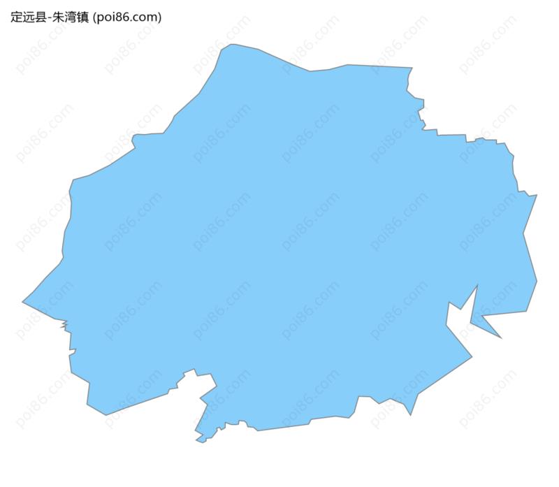 朱湾镇边界地图