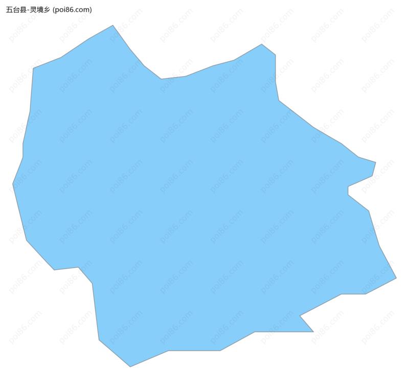 灵境乡边界地图