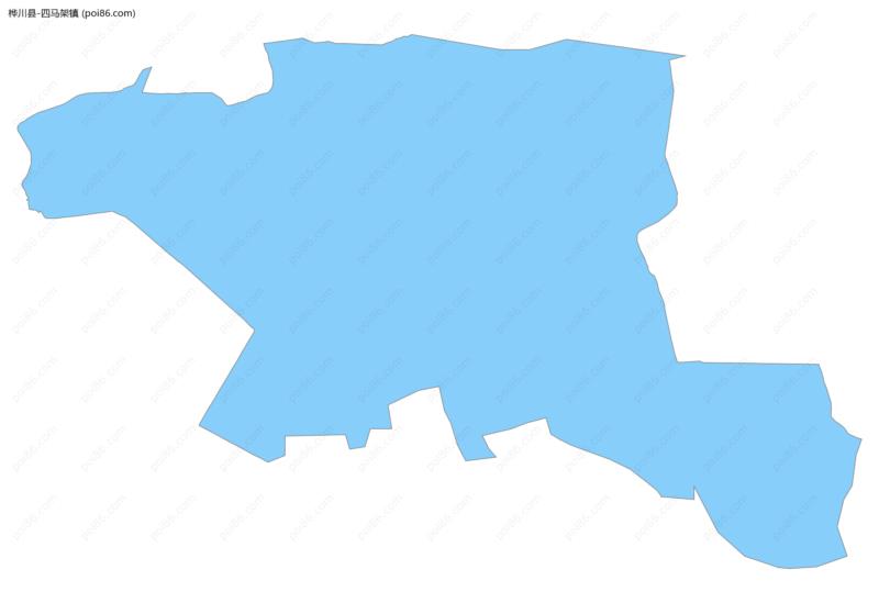 四马架镇边界地图