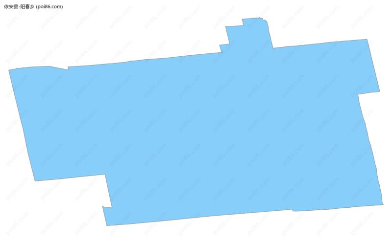 阳春乡边界地图