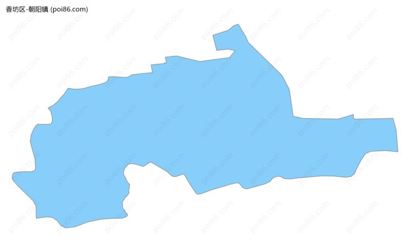 朝阳镇边界地图