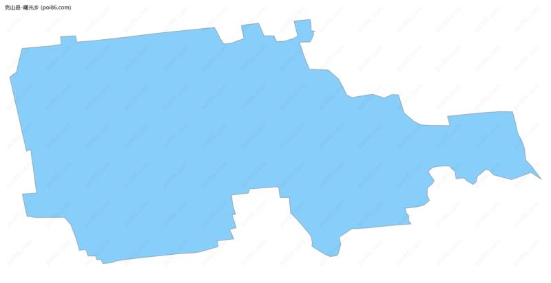 曙光乡边界地图