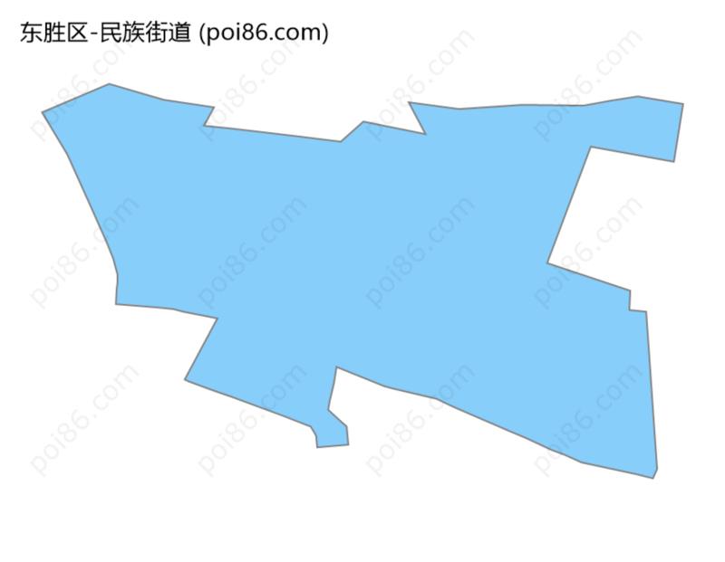 民族街道边界地图