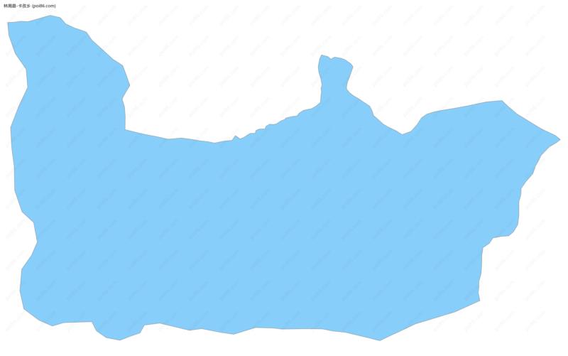 卡孜乡边界地图