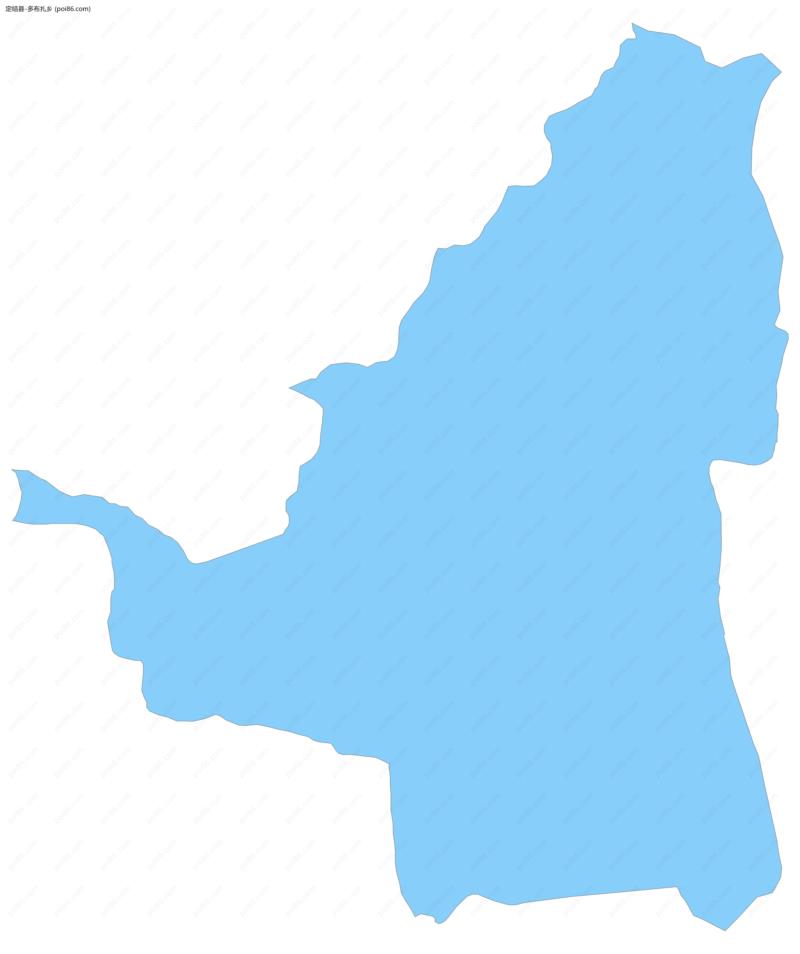 多布扎乡边界地图