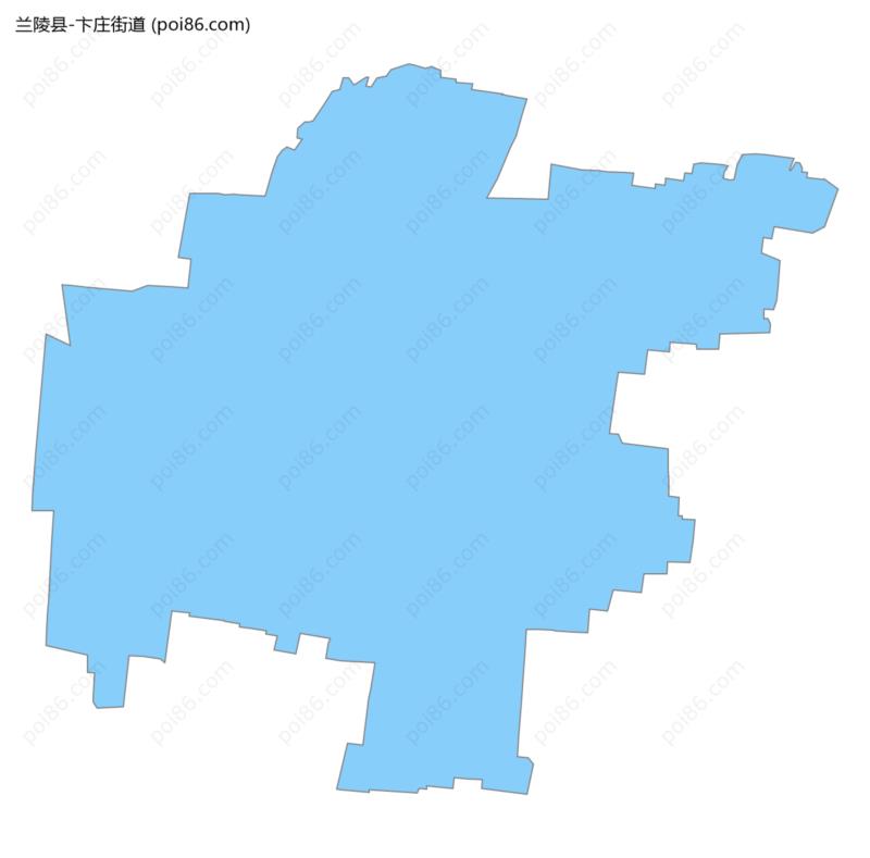 卞庄街道边界地图