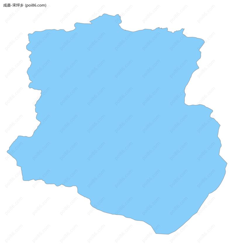 宋坪乡边界地图