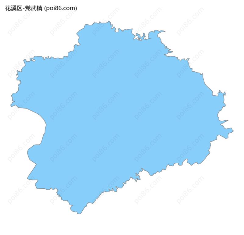 党武镇边界地图