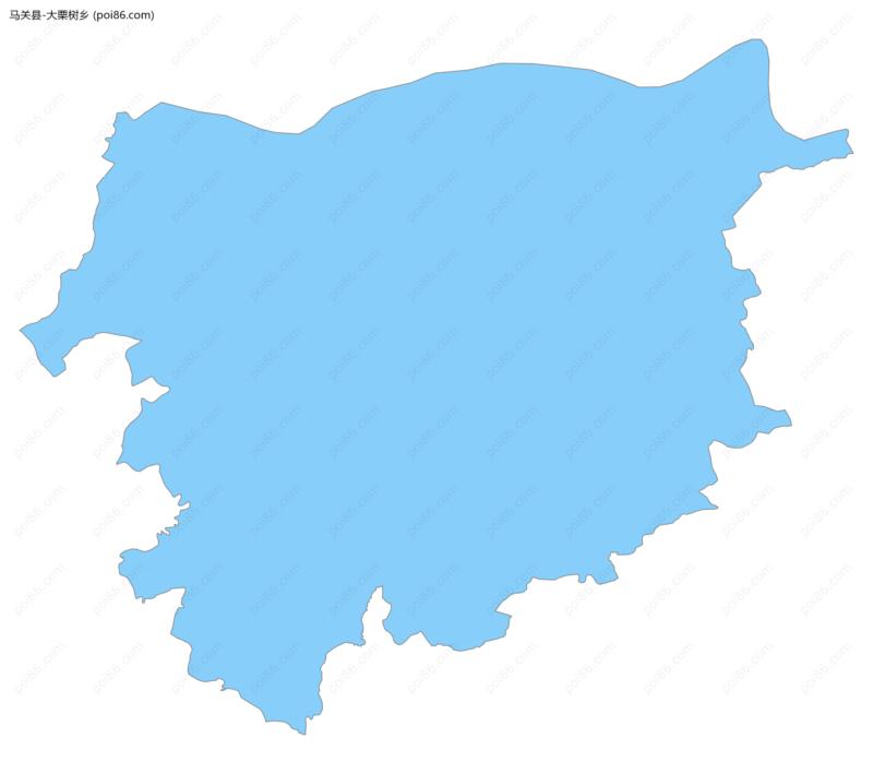 大栗树乡边界地图