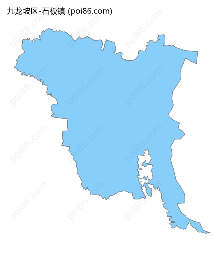 石板镇边界地图