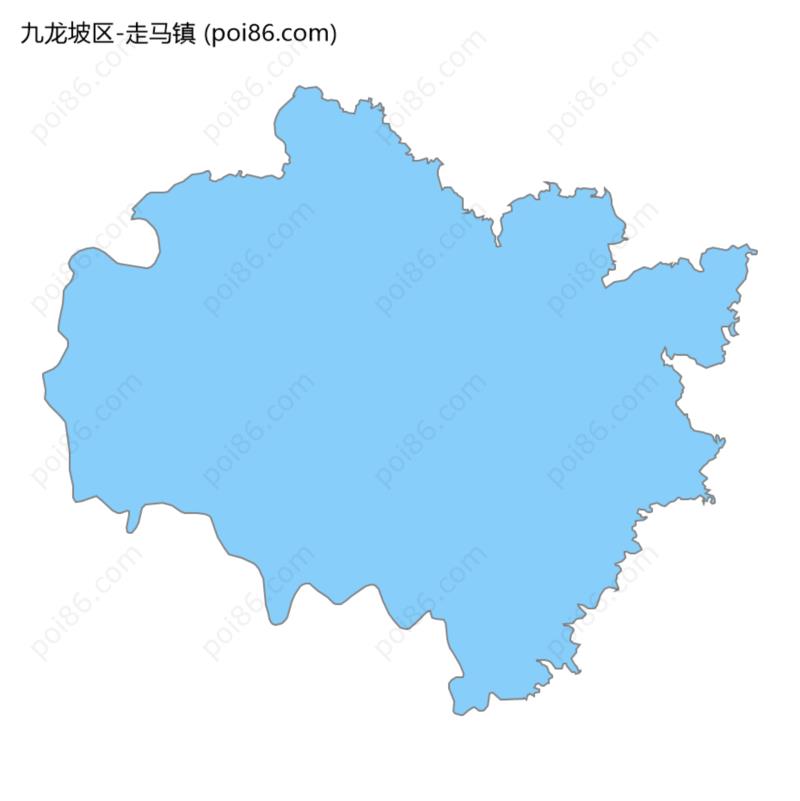 走马镇边界地图