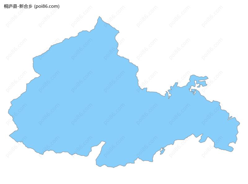 新合乡边界地图