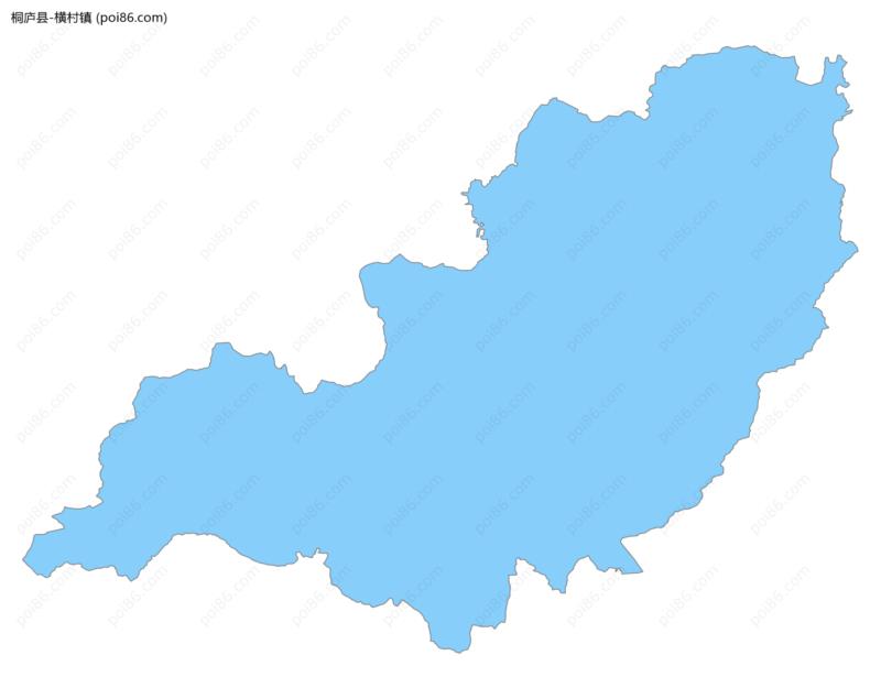 横村镇边界地图