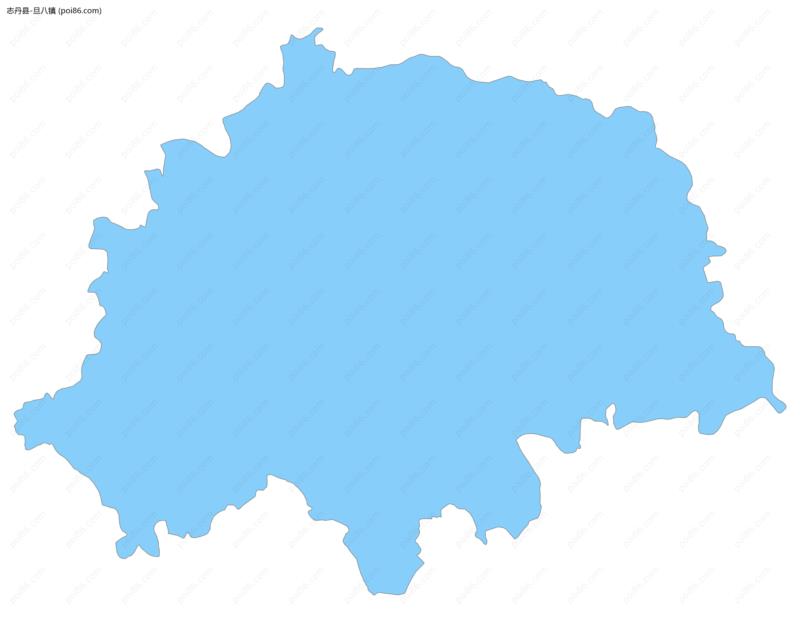 旦八镇边界地图