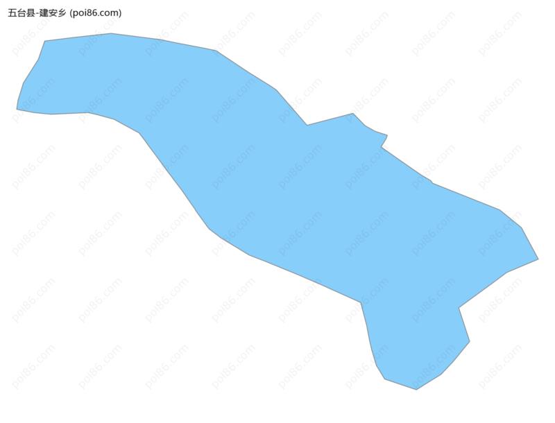 建安乡边界地图