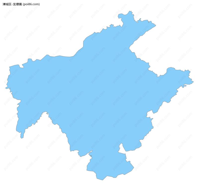 龙塘镇边界地图