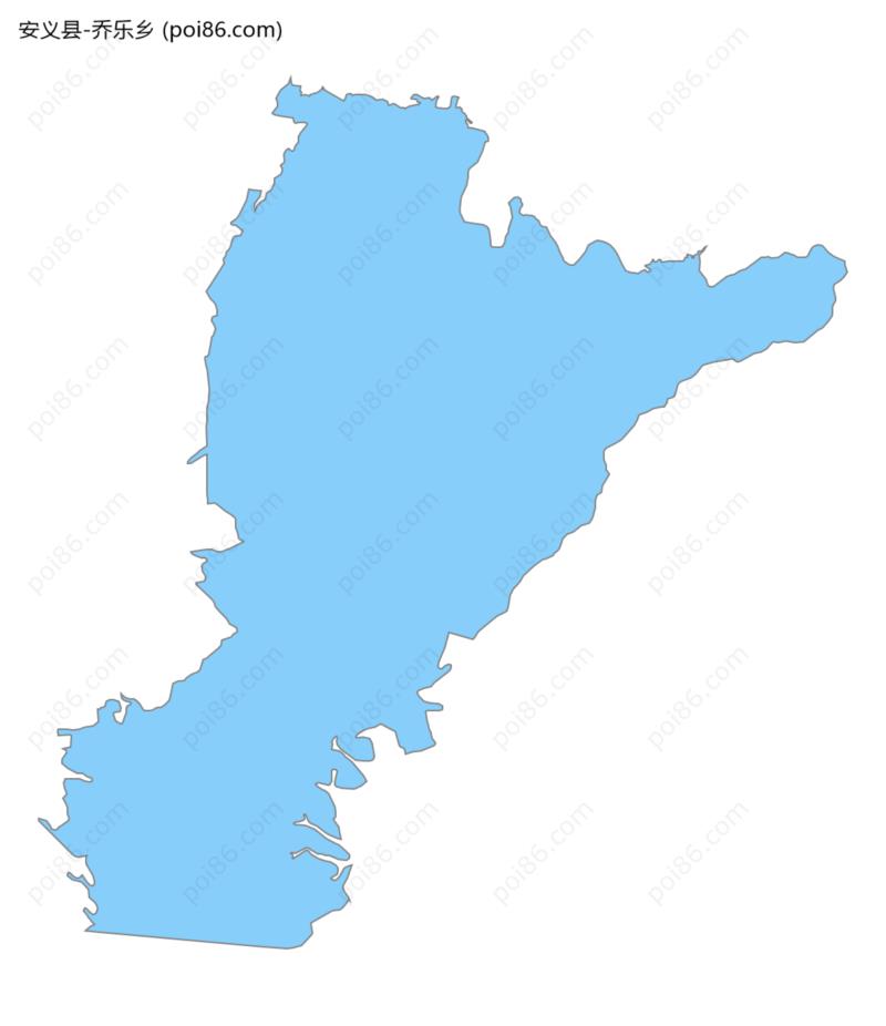 乔乐乡边界地图